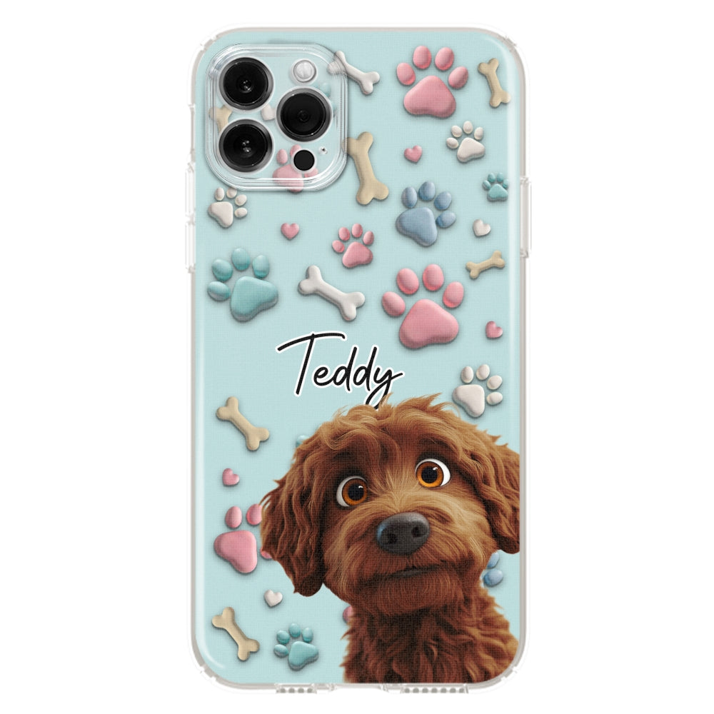 Adorable Dog Cartoon - Customizable Personalized Phone Case for Fashion-Forward Users