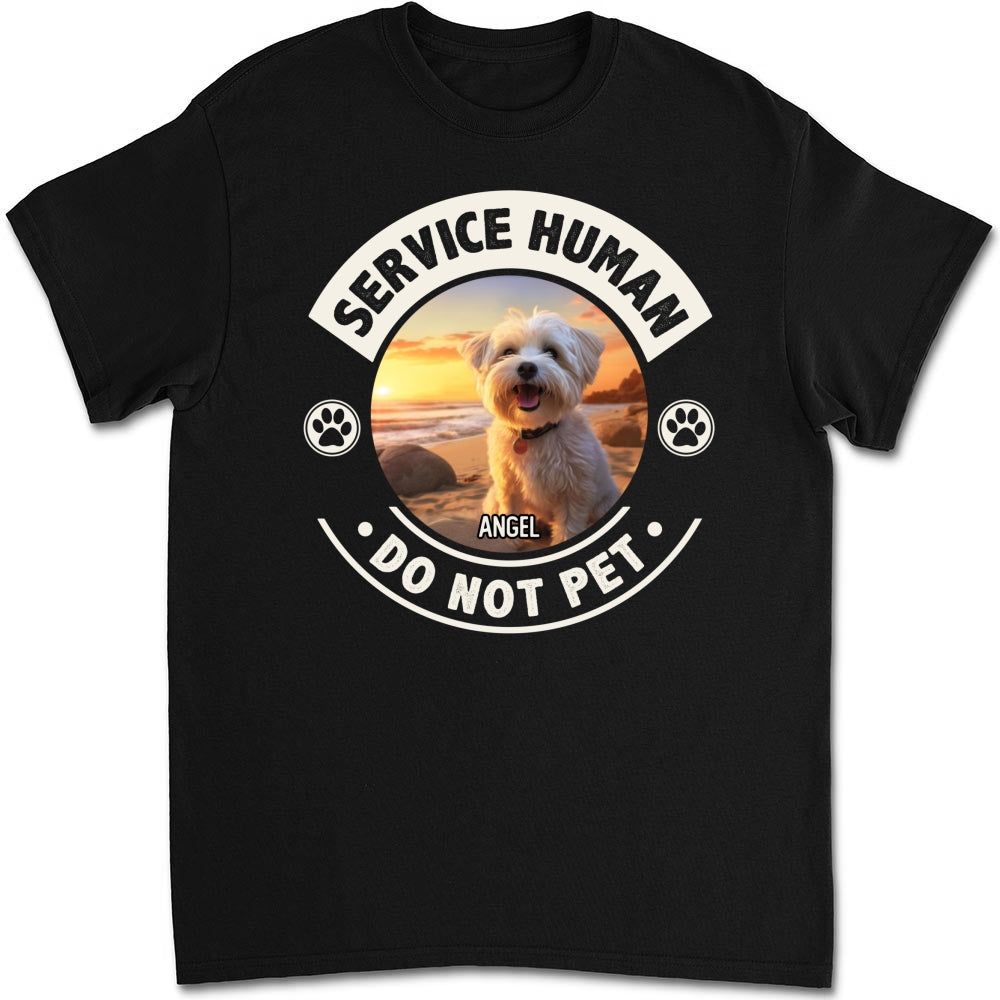 Customizable Unisex Service Human and Dogs Photo Personalized T-Shirt