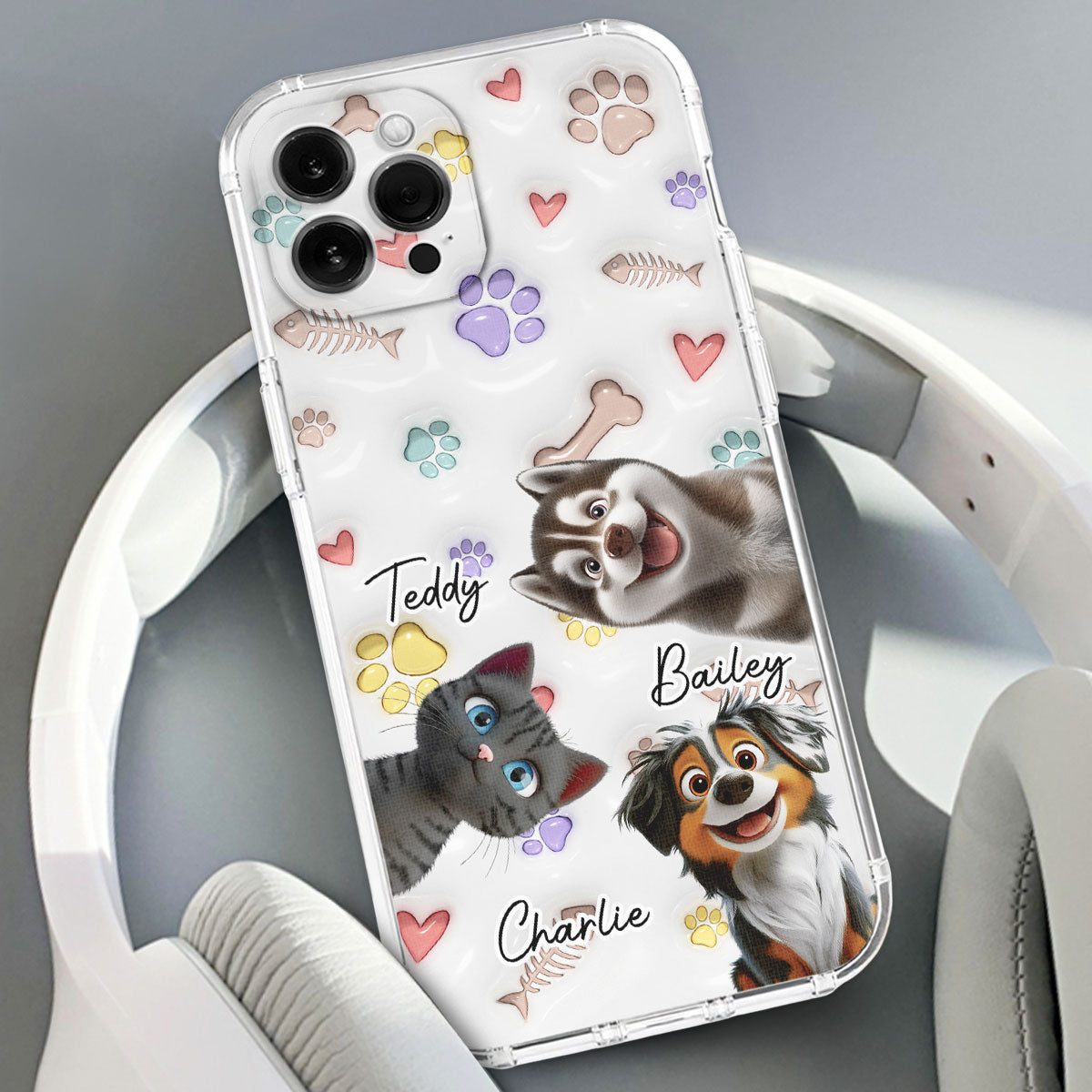 Adorable Baby Pet - Customizable 3D Inflated Effect Personalized Phone Case