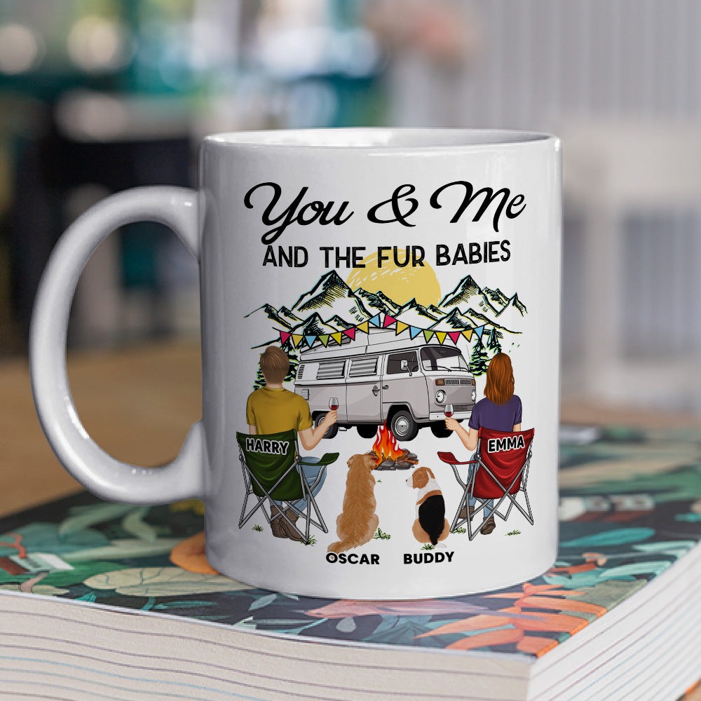 Personalized Custom 'You And Me And The Fur Babies' Coffee Mug - Ideal for Pet Lovers