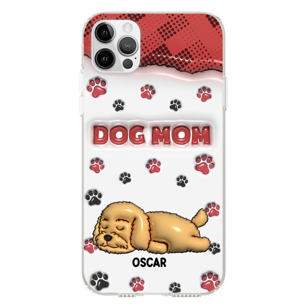 Dog Mom Version 2 - Exquisite Personalized Custom 3D Inflated Effect Phone Case for Fashion - Forward Dog Lovers