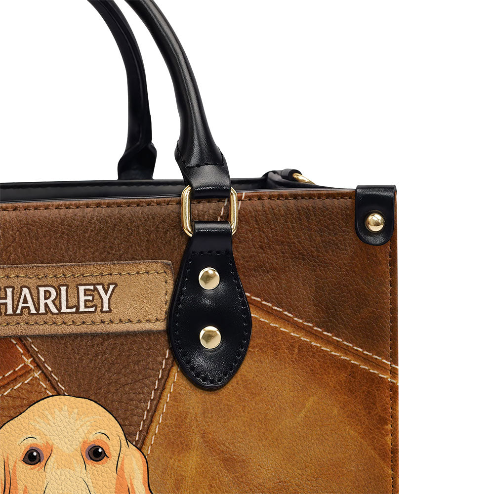 Vintage Personalized Custom Leather Bag for Pet Moms
