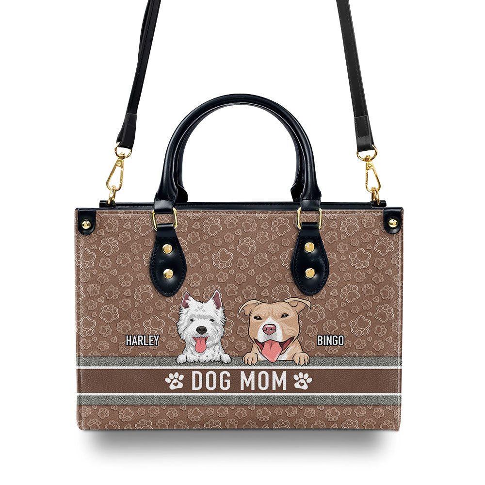 Exclusive Personalized Custom Leather Bag for Dog Moms