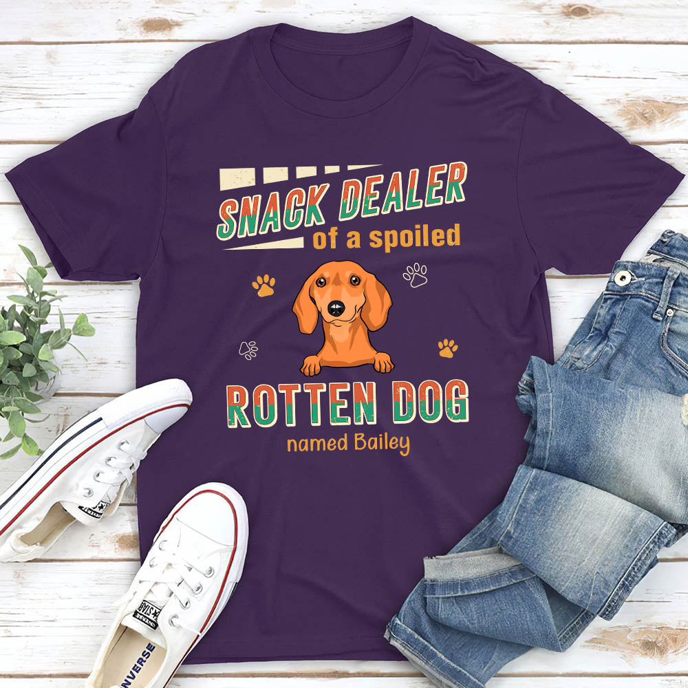 Best Snack Dealer - Personalized Custom Unisex 5.3 oz T-shirt for Pet Lovers