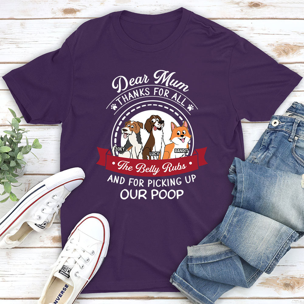 Dear Mom Thanks - Personalized Custom Unisex T-shirt for Pet Lovers