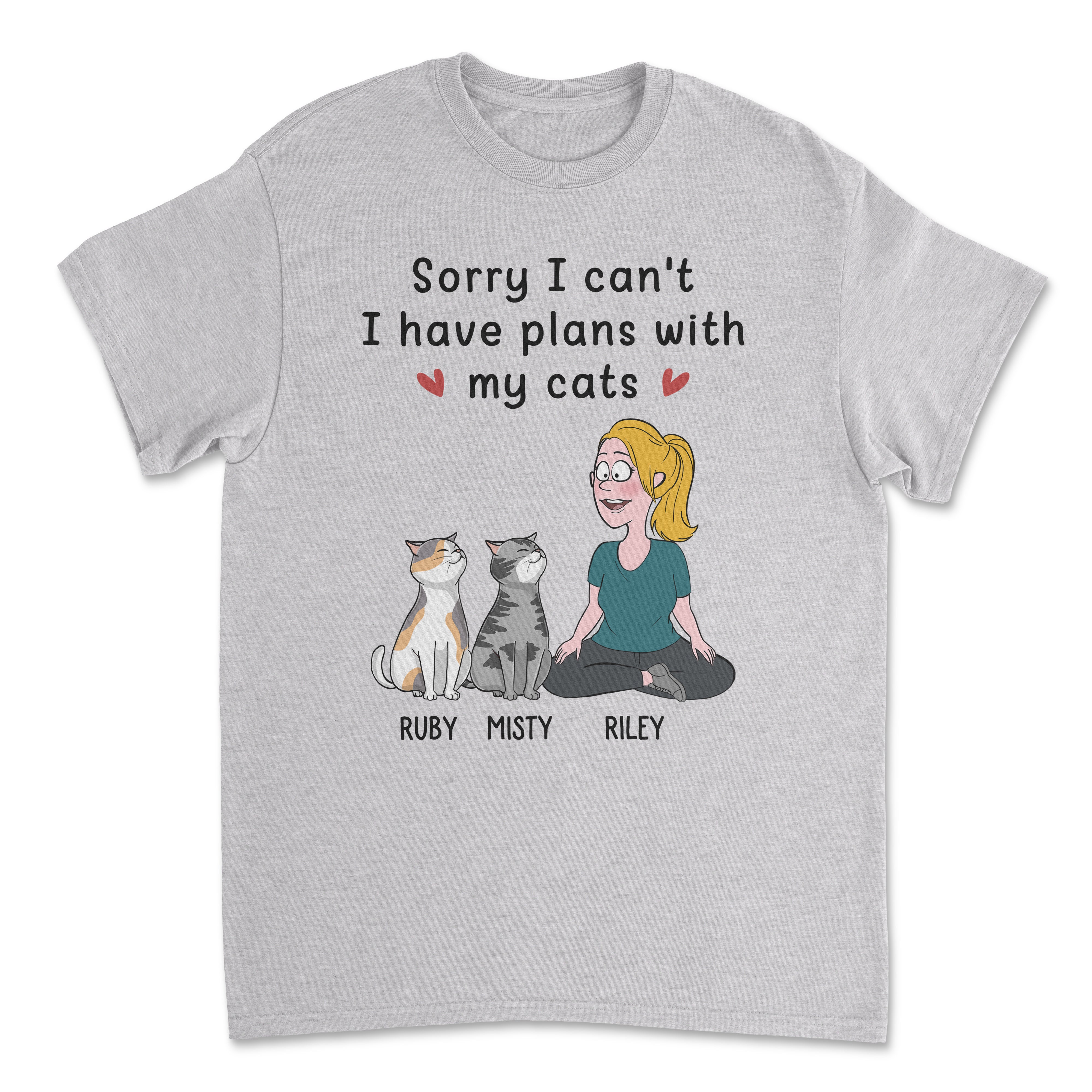 Personalized Custom Unisex Cat - Themed T - shirt: Perfect Gift for Pet Lovers