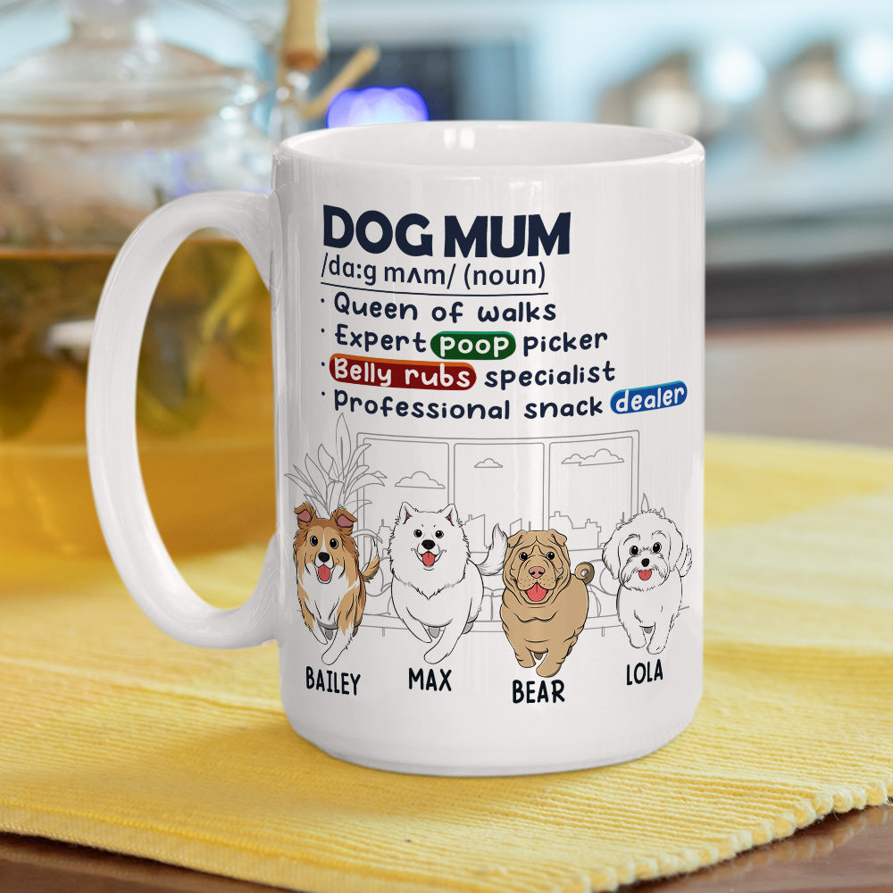 Dog King Queen Of Walks - Premium Personalized Custom Ceramic Coffee Mug for All Beverages