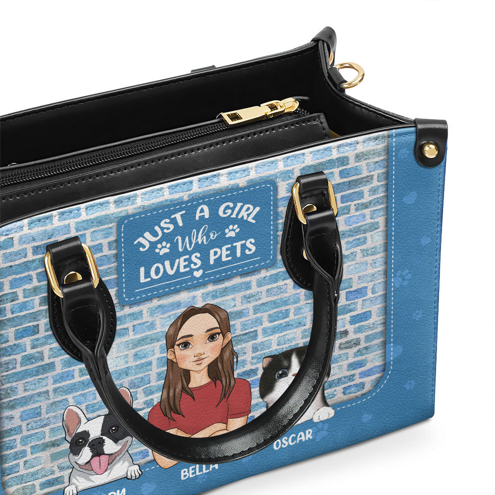 Personalized Custom Leather Bag: A Girl's Loving Tribute to Her Dogs