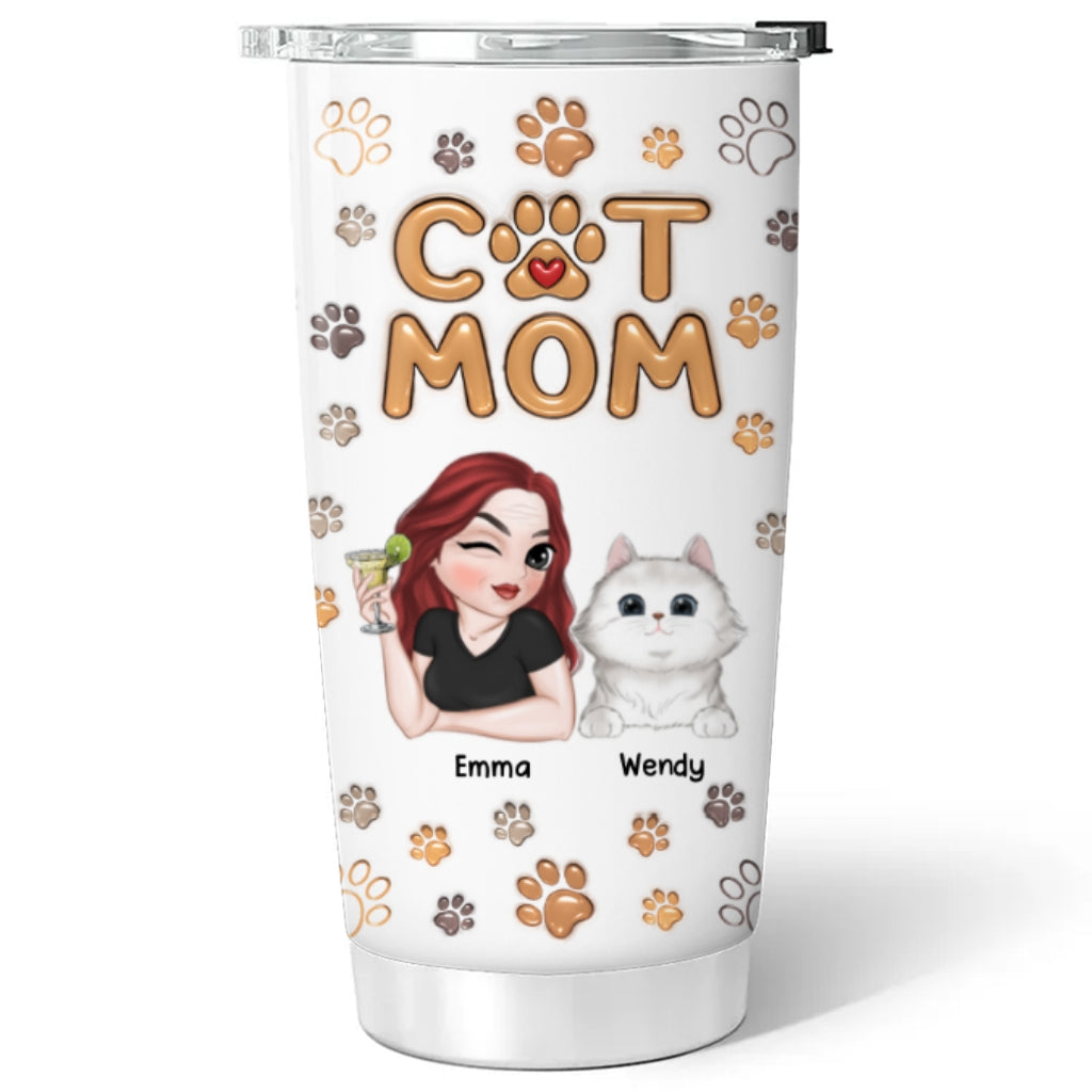 My Lovely Cats - Personalized Custom 3D Inflated Effect 20oz Stainless Steel Tumbler for All Occasions