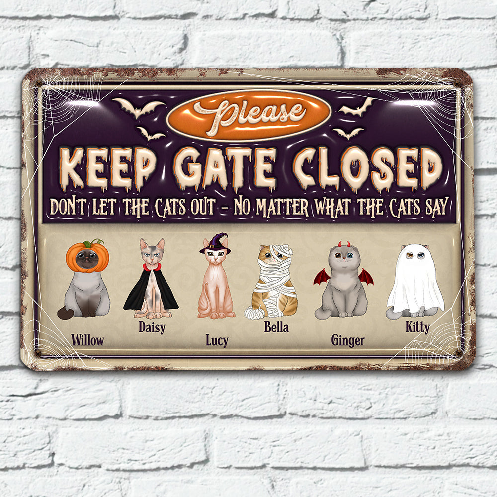 Halloween Day - Personalized Custom 3D Inflated Effect Metal Sign for Home and Office Decor
