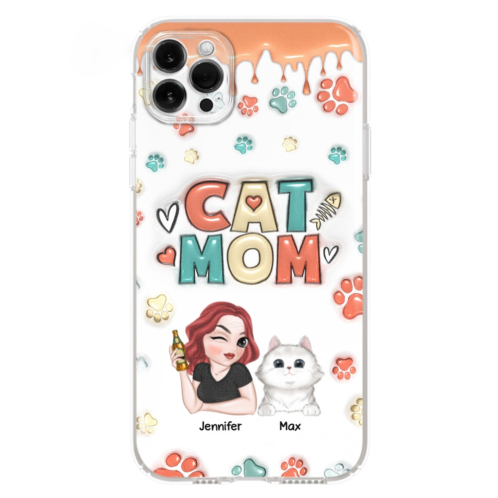My Lovely Cat - Personalized Custom 3D Inflated Effect Smartphone Case for Unique Style