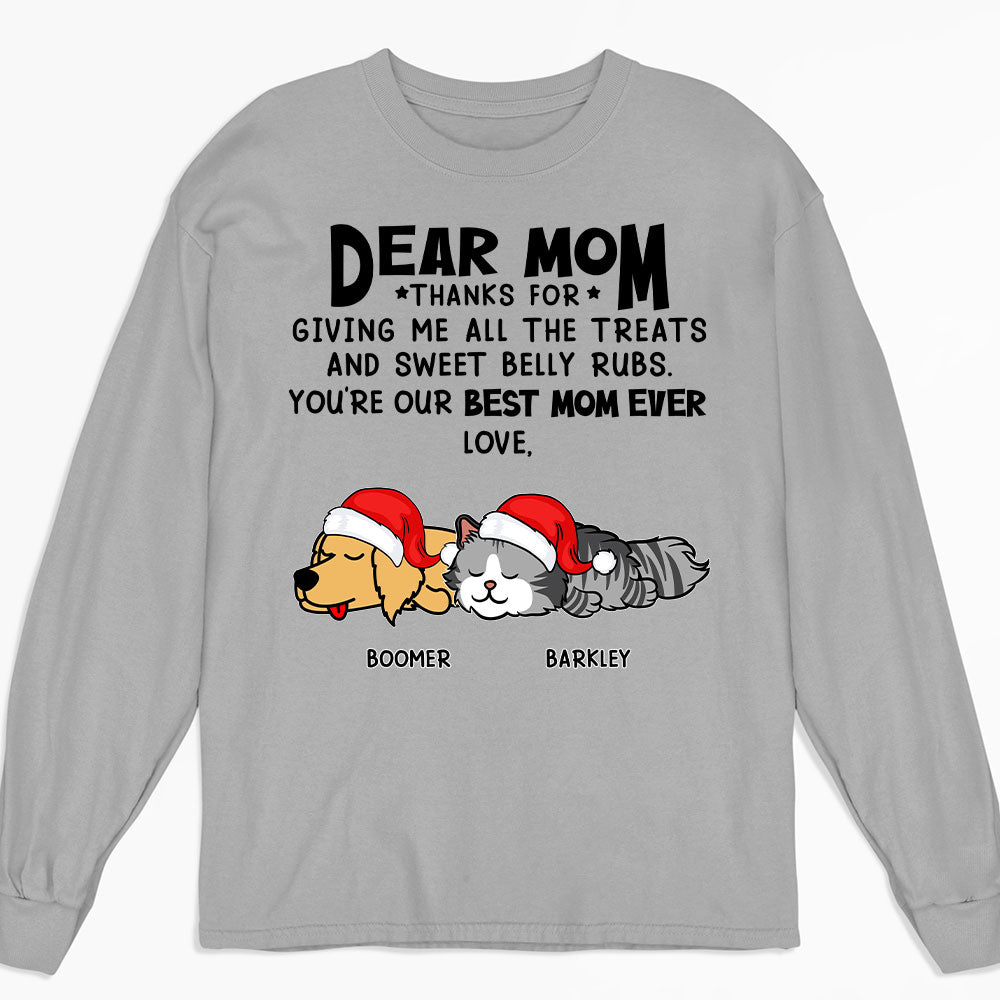 All The Treats 2 - Personalized Custom Unisex 6.0 oz Long Sleeve T-shirt for Pet Lovers