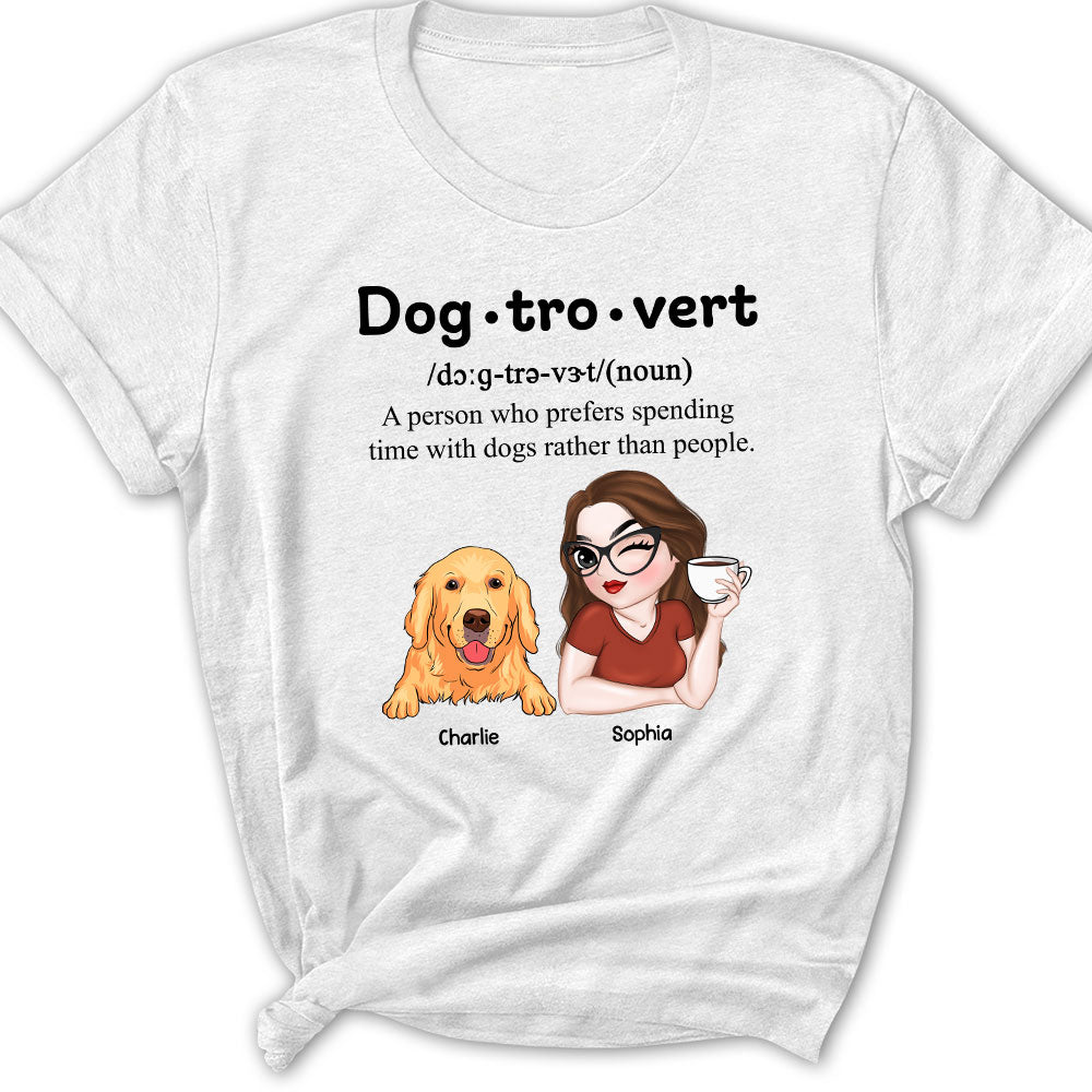 Im A Dogtrovert - Personalized Custom Women's Fashion T-shirt for Pet Lovers
