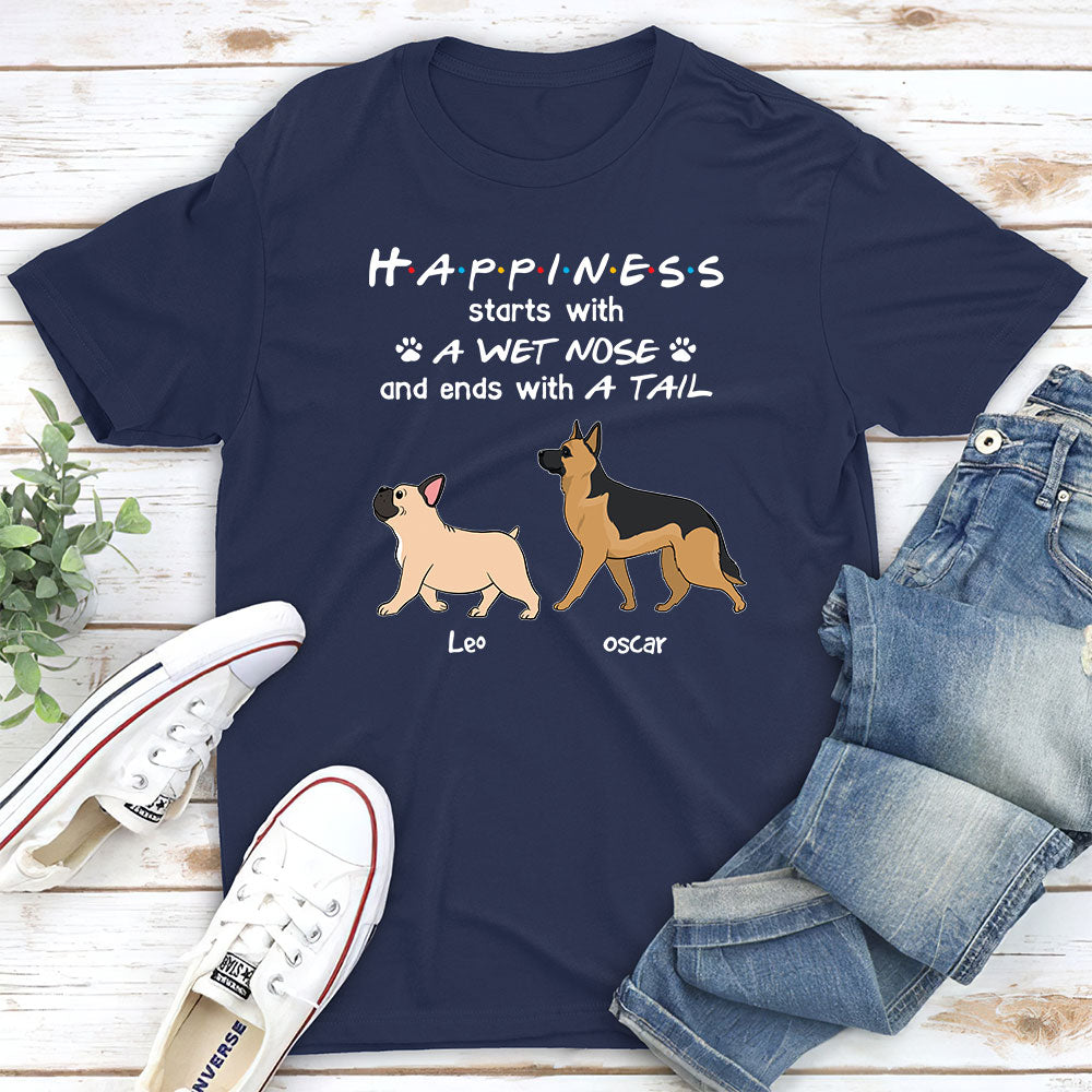 Wet Nose - Personalized Custom Unisex 5.3 oz T-shirt for Pet Lovers
