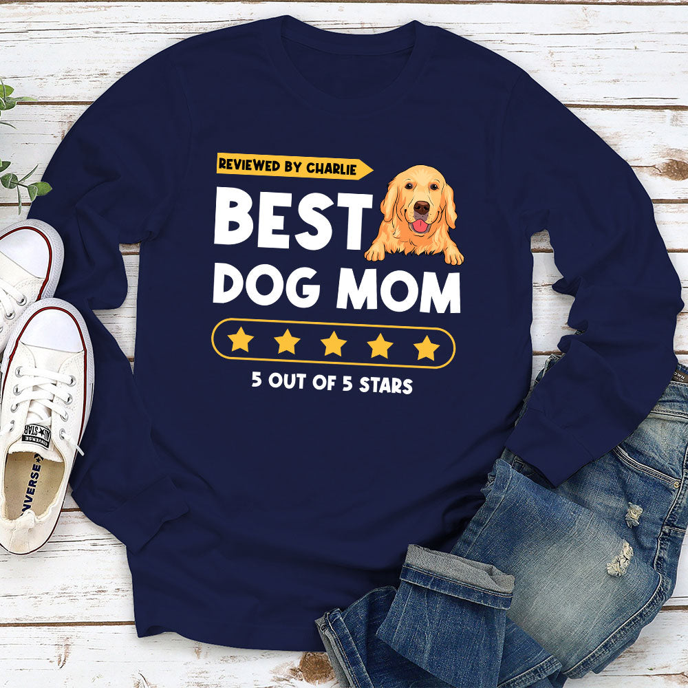 Dog Review - Customizable Personalized Long Sleeve Unisex T-shirt