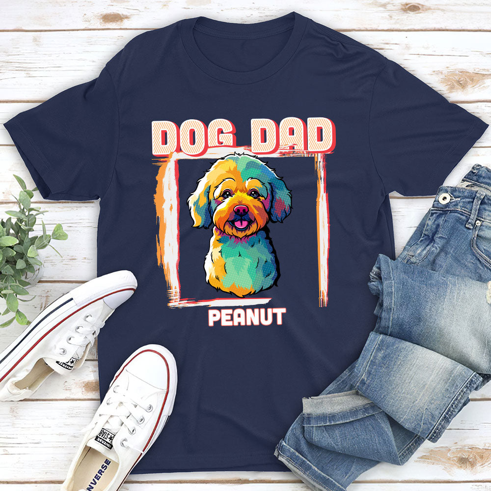 Cool Pop Art Personalized Custom Unisex T-shirt for Dads and Moms