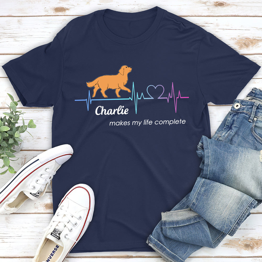 Life Complete - Personalized Custom Unisex 5.3 oz T-shirt for Pet Lovers