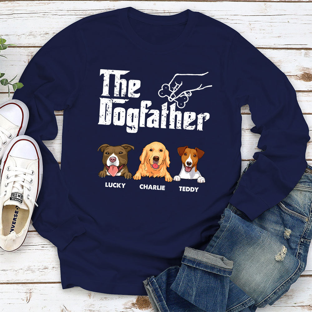 The Dog Father - Exclusively Personalized Custom Long Sleeve Unisex T-shirt
