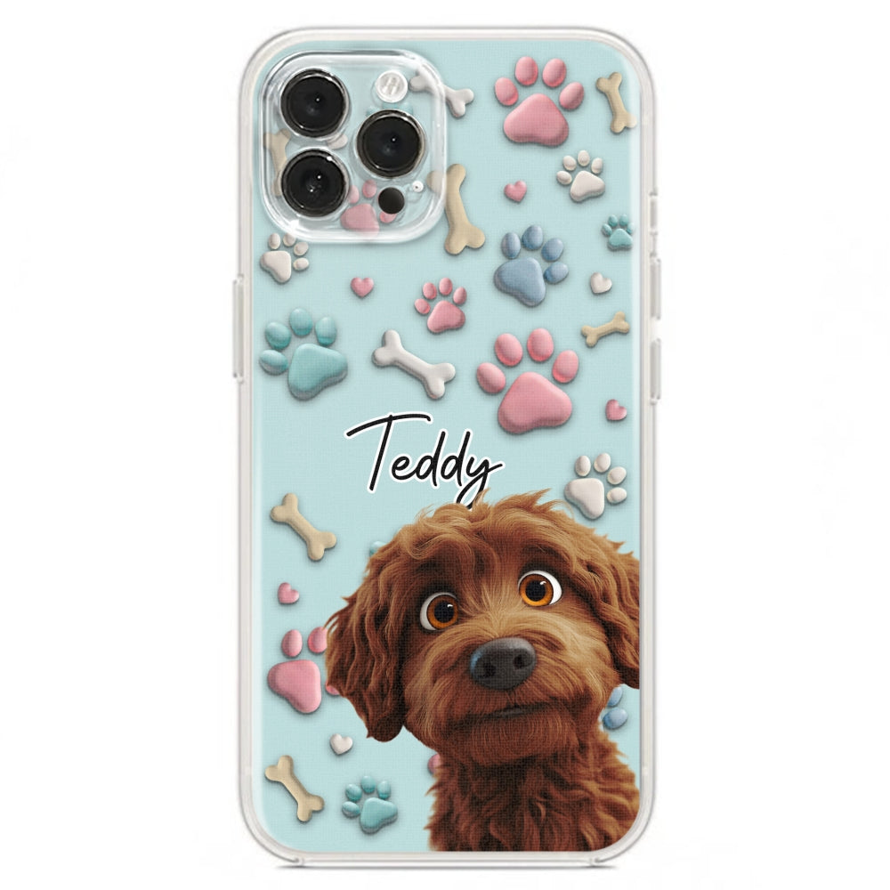 Adorable Dog Cartoon - Customizable Personalized Phone Case for Fashion-Forward Users