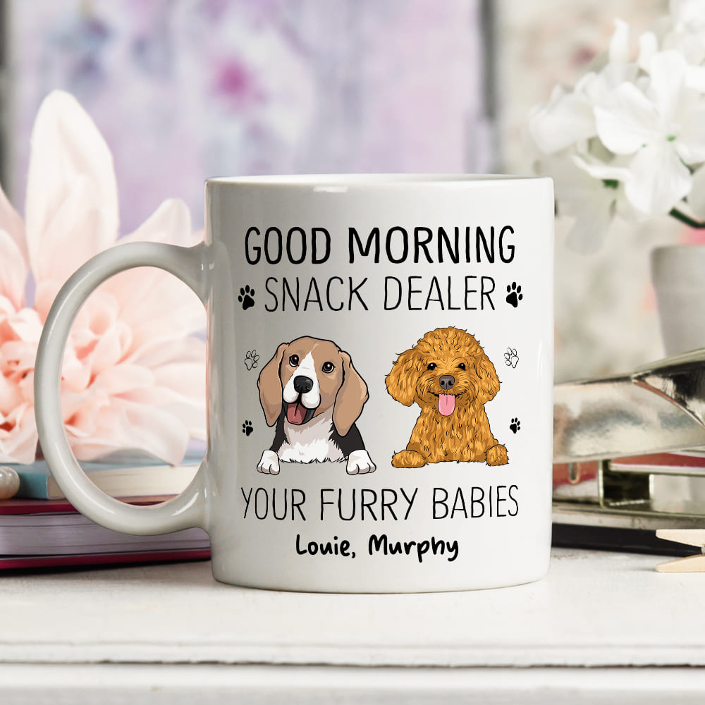 Snack Dealer - Personalized Custom Ceramic Coffee Mug for Pet Lovers (11oz & 15oz)