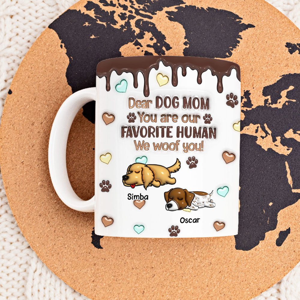 Favorite Human Version 2 - Personalized Custom 3D Inflated Effect 11oz Ceramic Mug