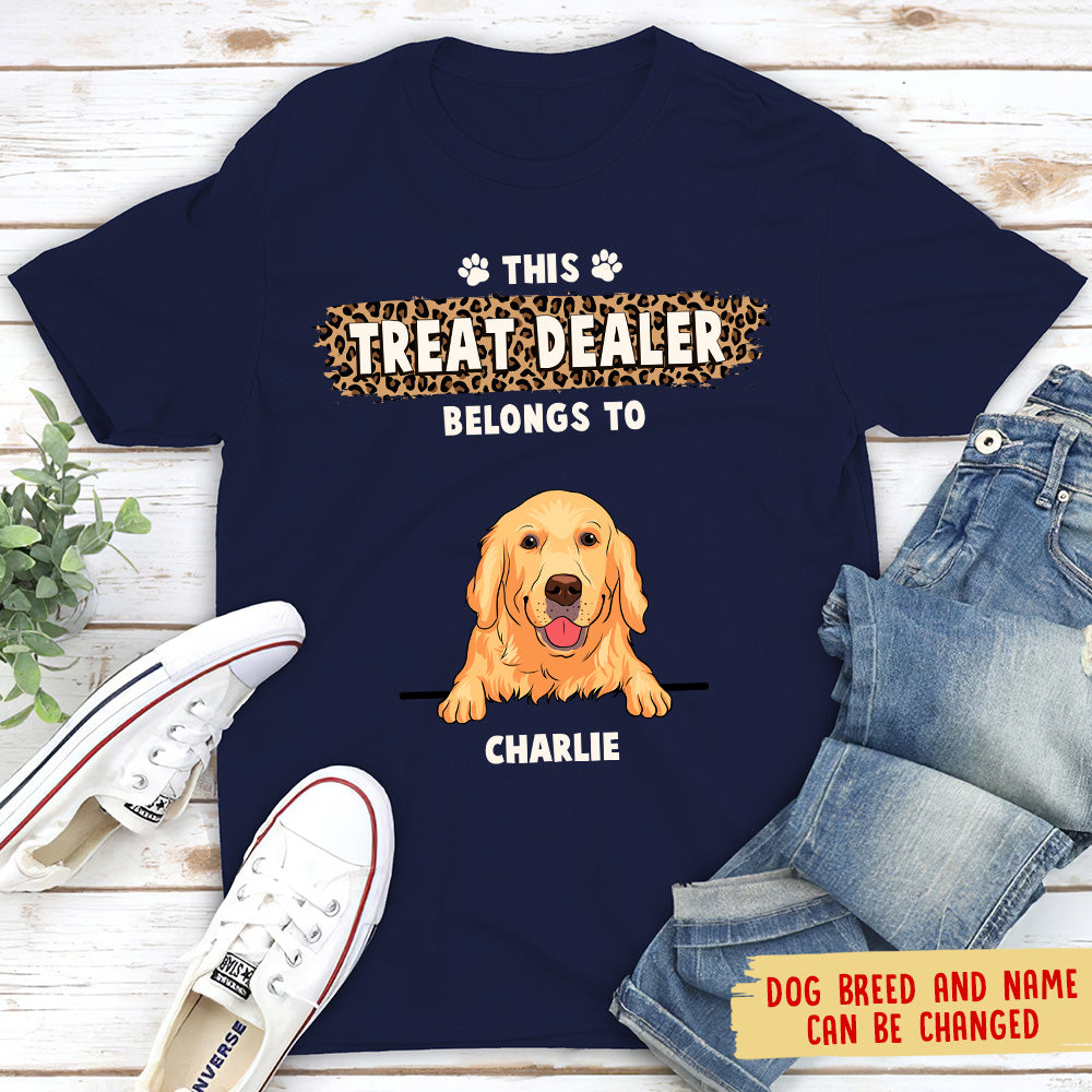 Treat Dealer - Personalized Custom Unisex 5.3 oz T-shirt for Pet Lovers