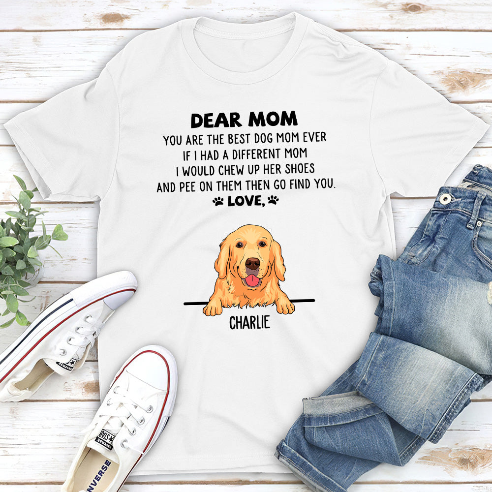 If I Had A Mom - Personalized Custom Unisex 5.3 oz T-shirt for Pet Lovers