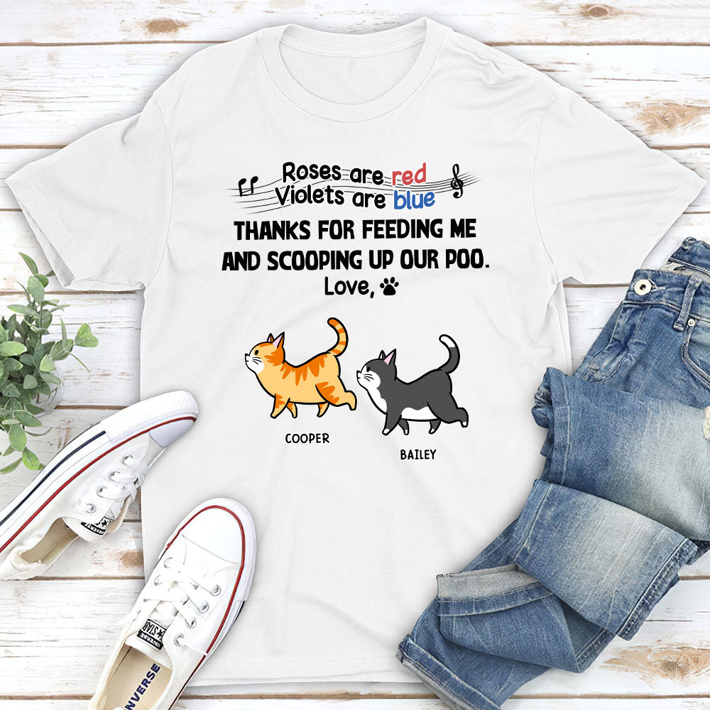 Personalized Custom Unisex 'Scooping Up Our Poo' T-shirt - Ideal Gift for Pet Lovers