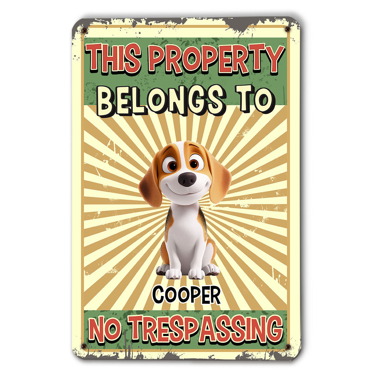 Warning You - Stunning Personalized Custom Metal Sign for Home and Office