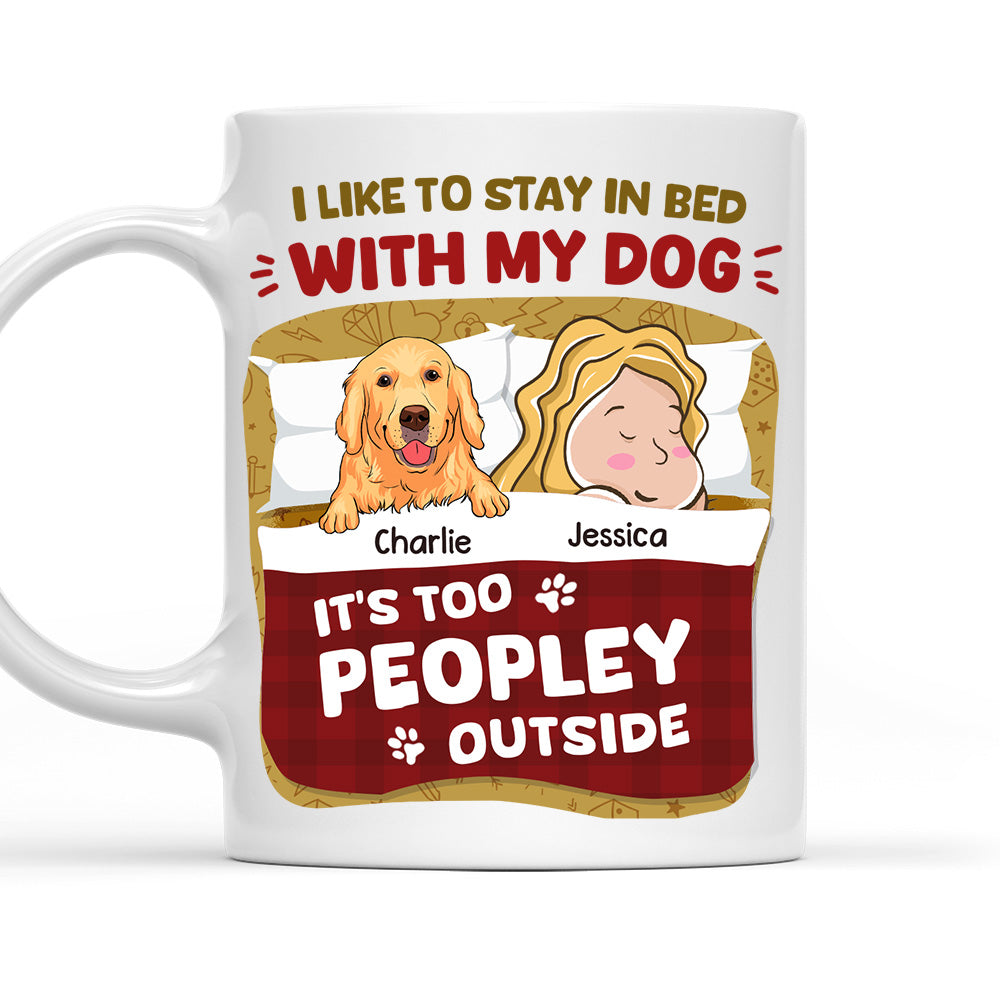 Personalized Custom Coffee Mug - Ideal for Staying in Bed with Your Dogs