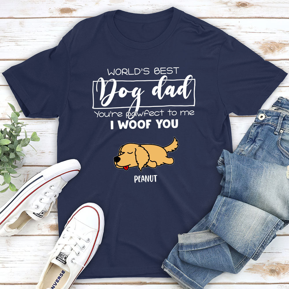 Pawfect Mom Dad - Personalized Custom Unisex 5.3 oz T-shirt for Pet Lovers
