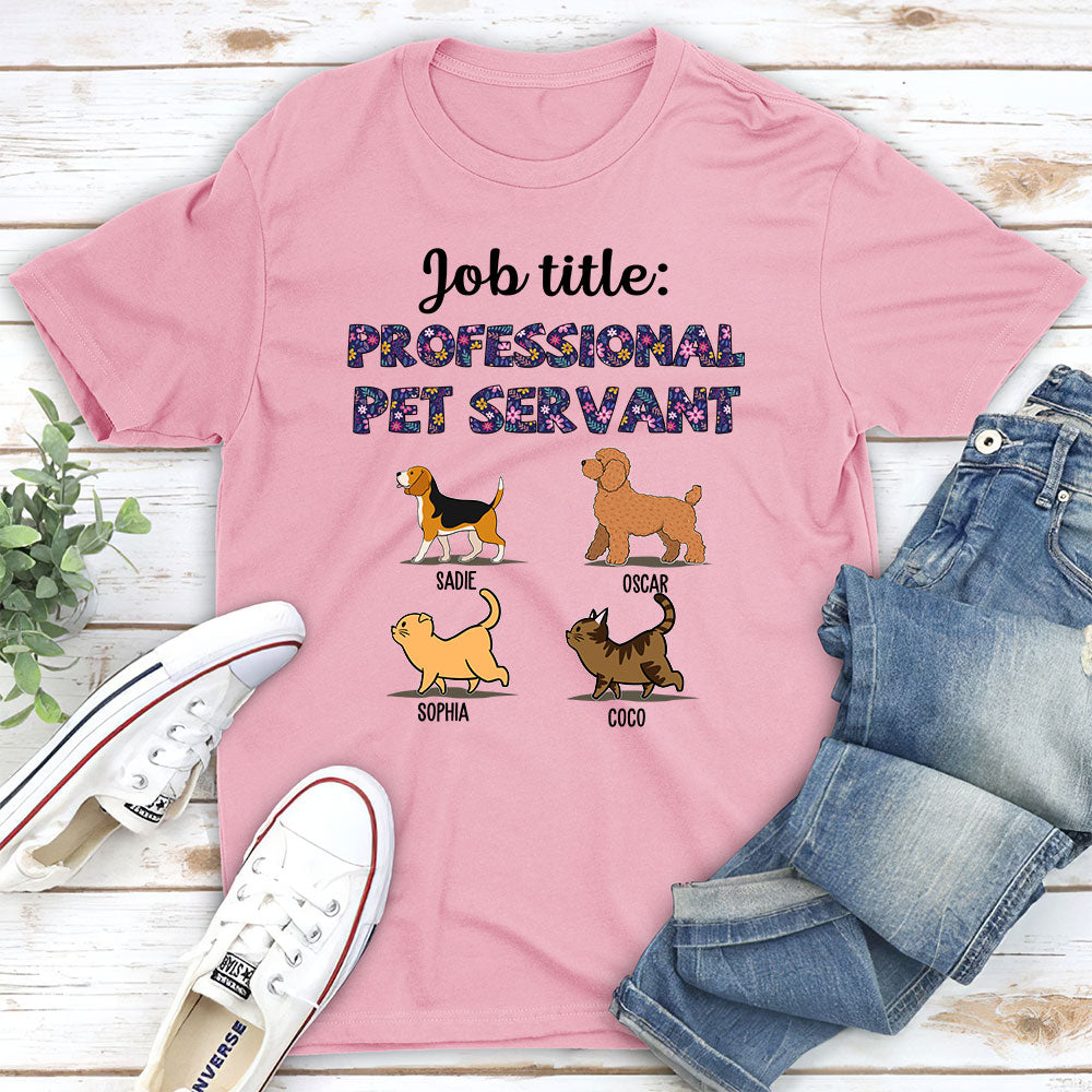 Exclusive Personalized Custom Unisex 5.3 oz Professional Pet Servant T-shirt