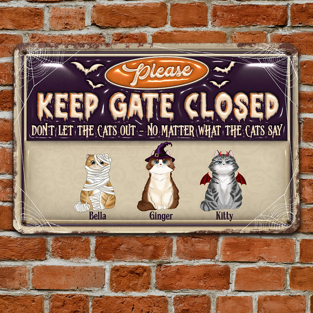 Halloween Day - Personalized Custom 3D Inflated Effect Metal Sign for Home and Office Decor