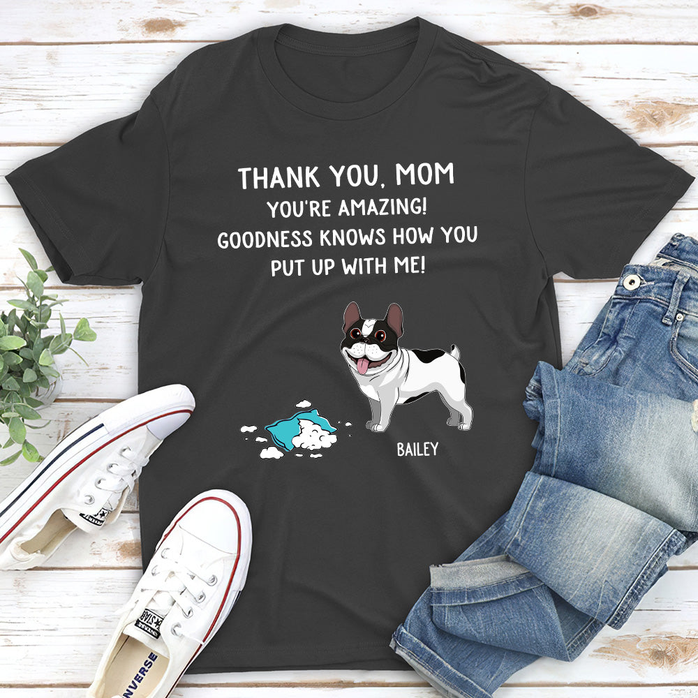 Goodness Knows - Personalized Custom Unisex 5.3 oz T-shirt for Pet Lovers