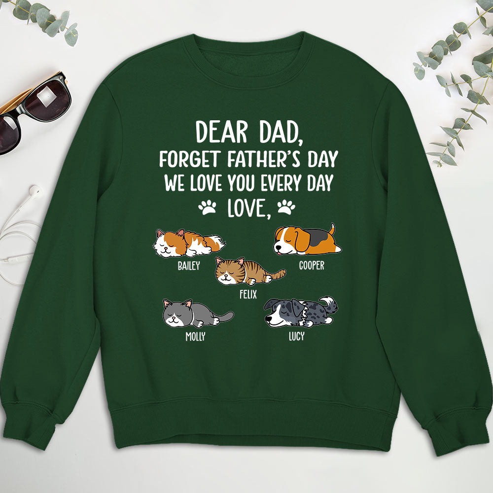 Love You Every Day - Personalized Custom Unisex 8.0 oz Sweatshirt for Pet Lovers