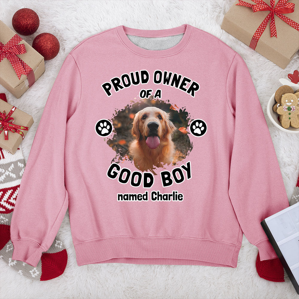 Personalized Custom 'Proud Owner' Photo Sweatshirt - 8.0 oz Unisex