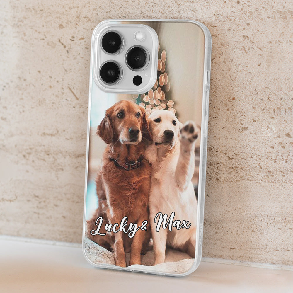 Personalized Custom Pet Photo Phone Case - Ideal for Dog and Cat Lovers