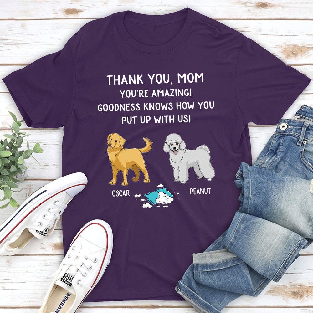 Goodness Knows - Personalized Custom Unisex 5.3 oz T-shirt for Pet Lovers