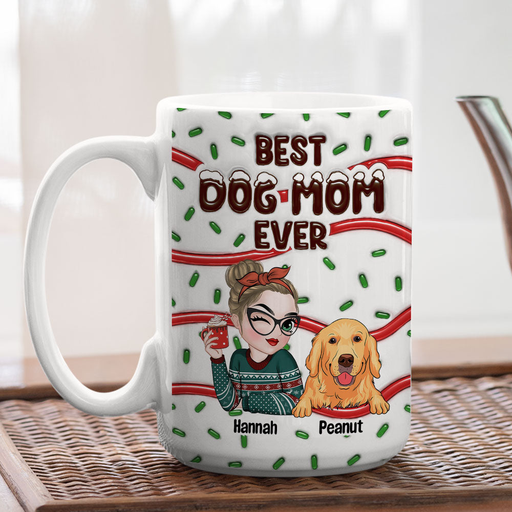 Best Personalized Custom 3D Inflated Effect Mug for Dog Moms and Dads - Ideal Pet - Themed Gift