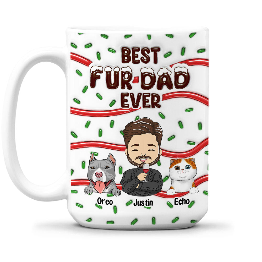 Best Personalized Custom 3D Inflated Effect Mug for Dog Moms and Dads - Ideal Pet - Themed Gift
