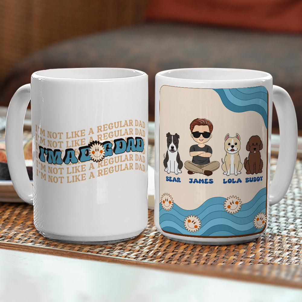 I Am A Dog Mom - Personalized Custom 11oz/15oz Coffee Mug for Pet Lovers