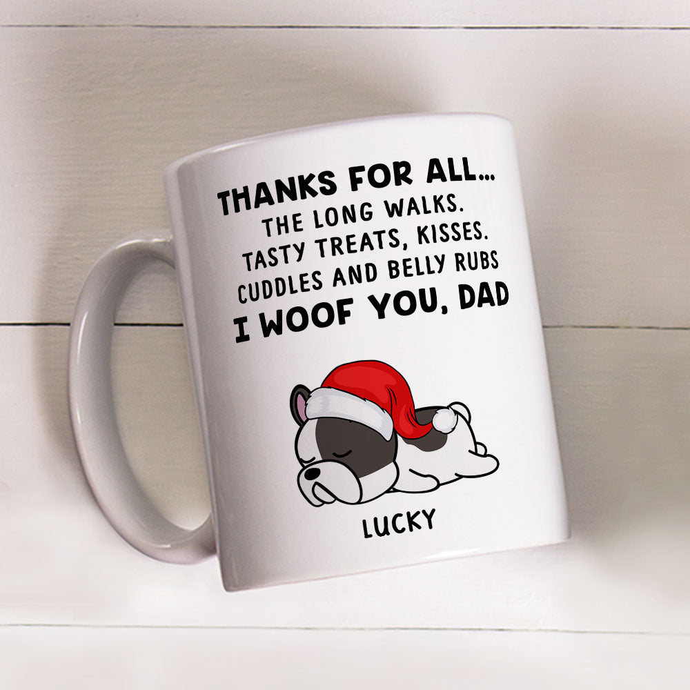 Personalized Custom Dog Thanks All Coffee Mug - Ideal Gift for Pet Lovers