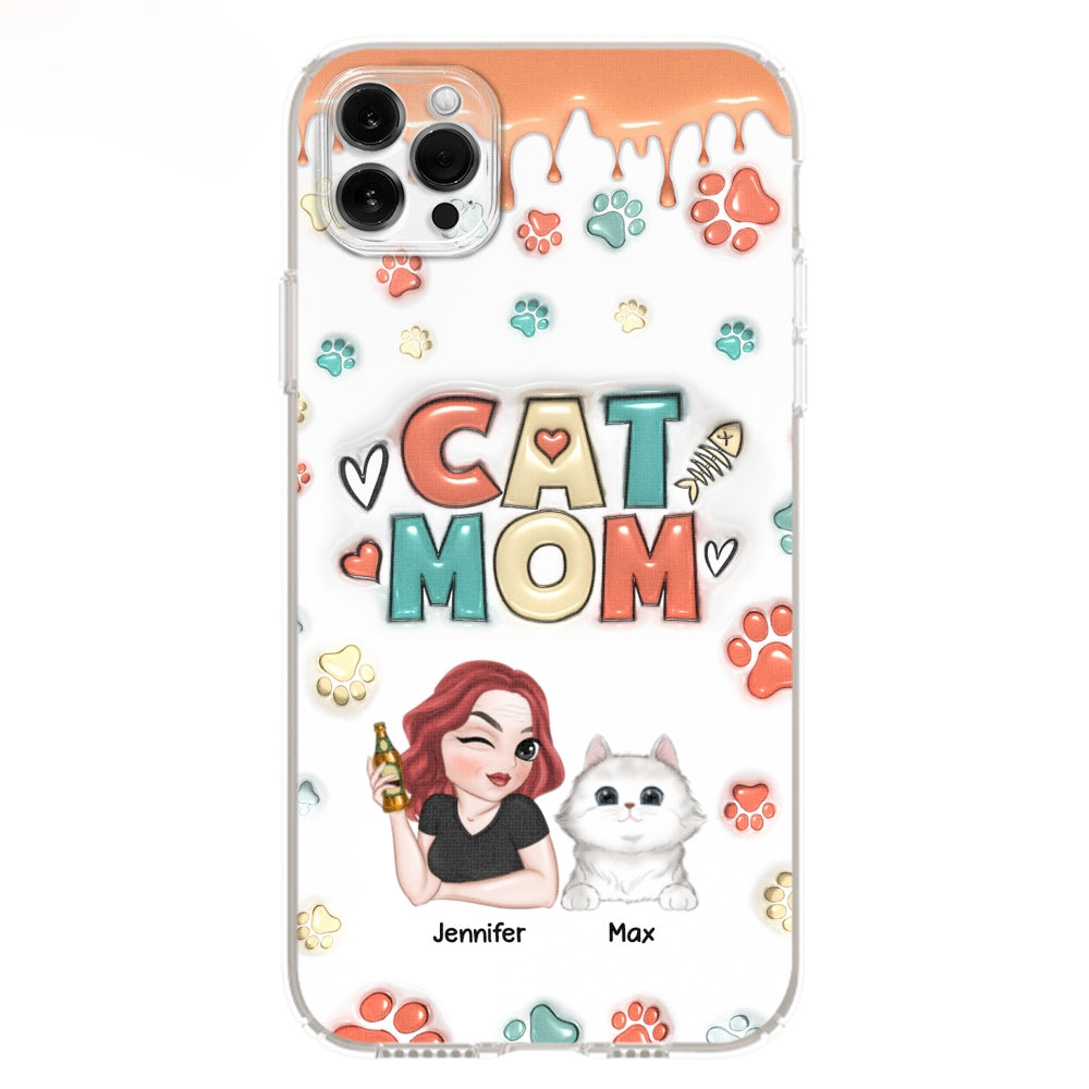 My Lovely Cat - Personalized Custom 3D Inflated Effect Smartphone Case for Unique Style
