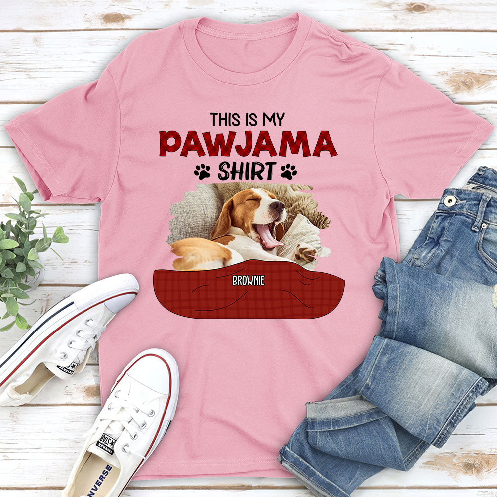 Personalized Custom Unisex Pajama Shirt Version 3 Photo T-shirt - Ideal Gift for Pet Lovers