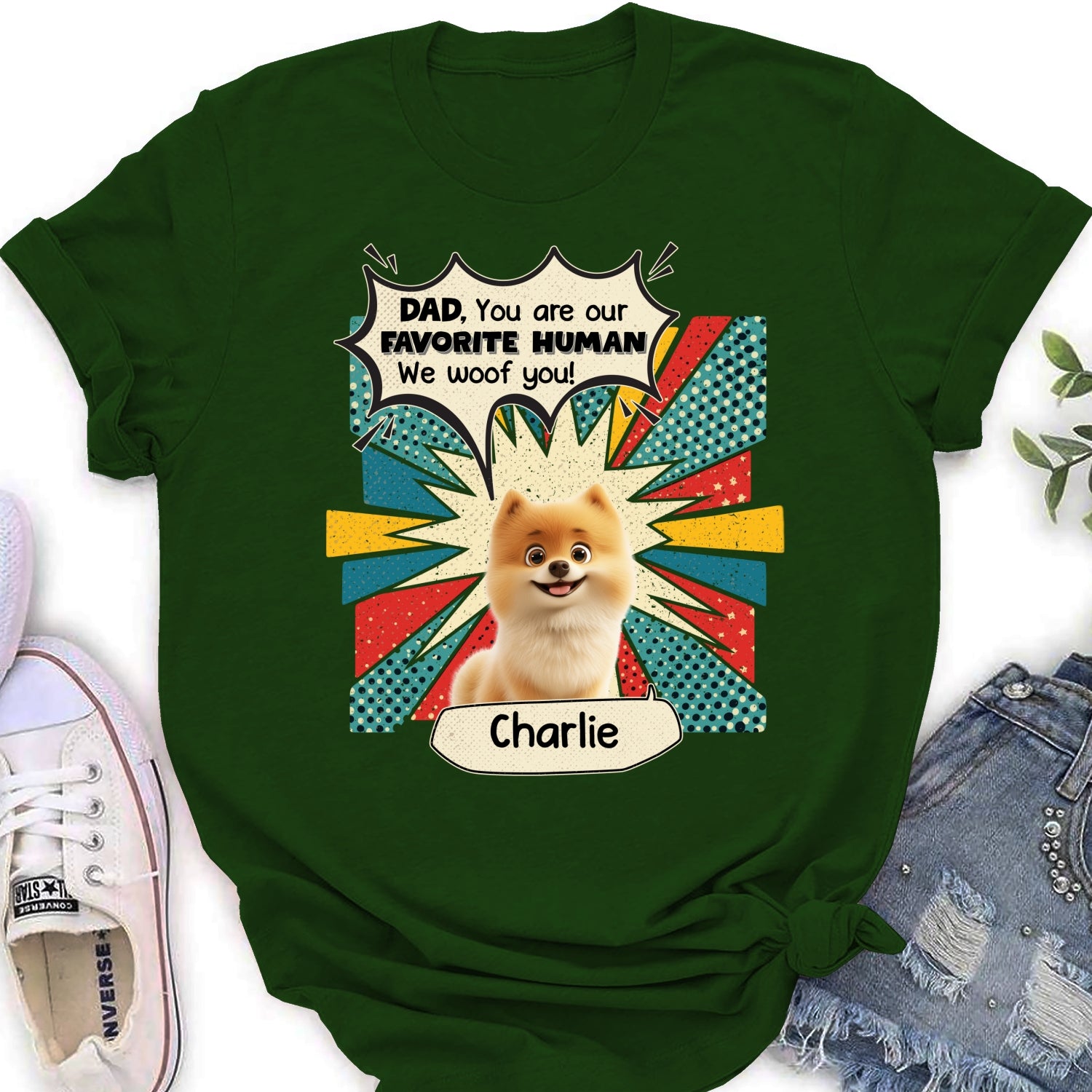 You Are My Favorite Human - Customizable Personalized Women's T-shirt for Pet Lovers