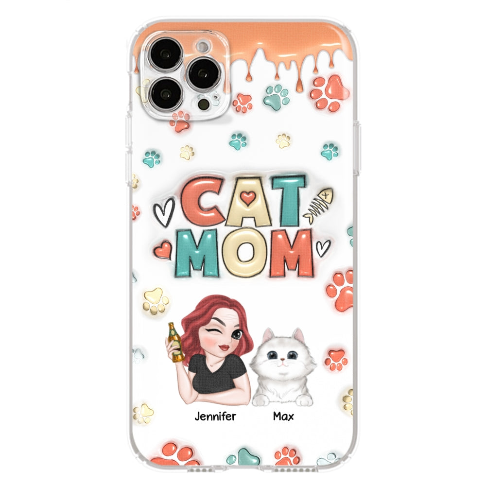 My Lovely Cat - Personalized Custom 3D Inflated Effect Smartphone Case for Unique Style