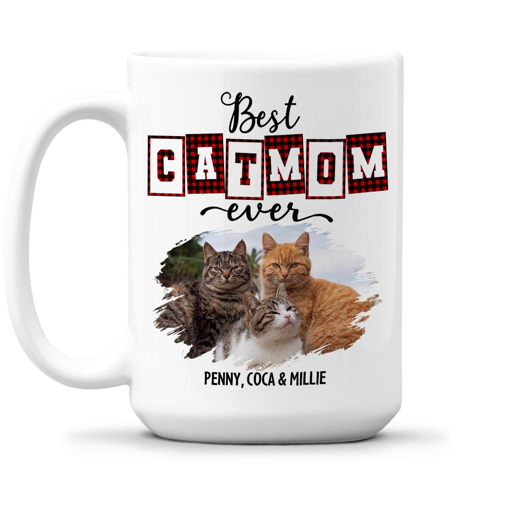 Top-Rated Personalized Custom Coffee Mug for the Best Cat Mom and Dad of the Year