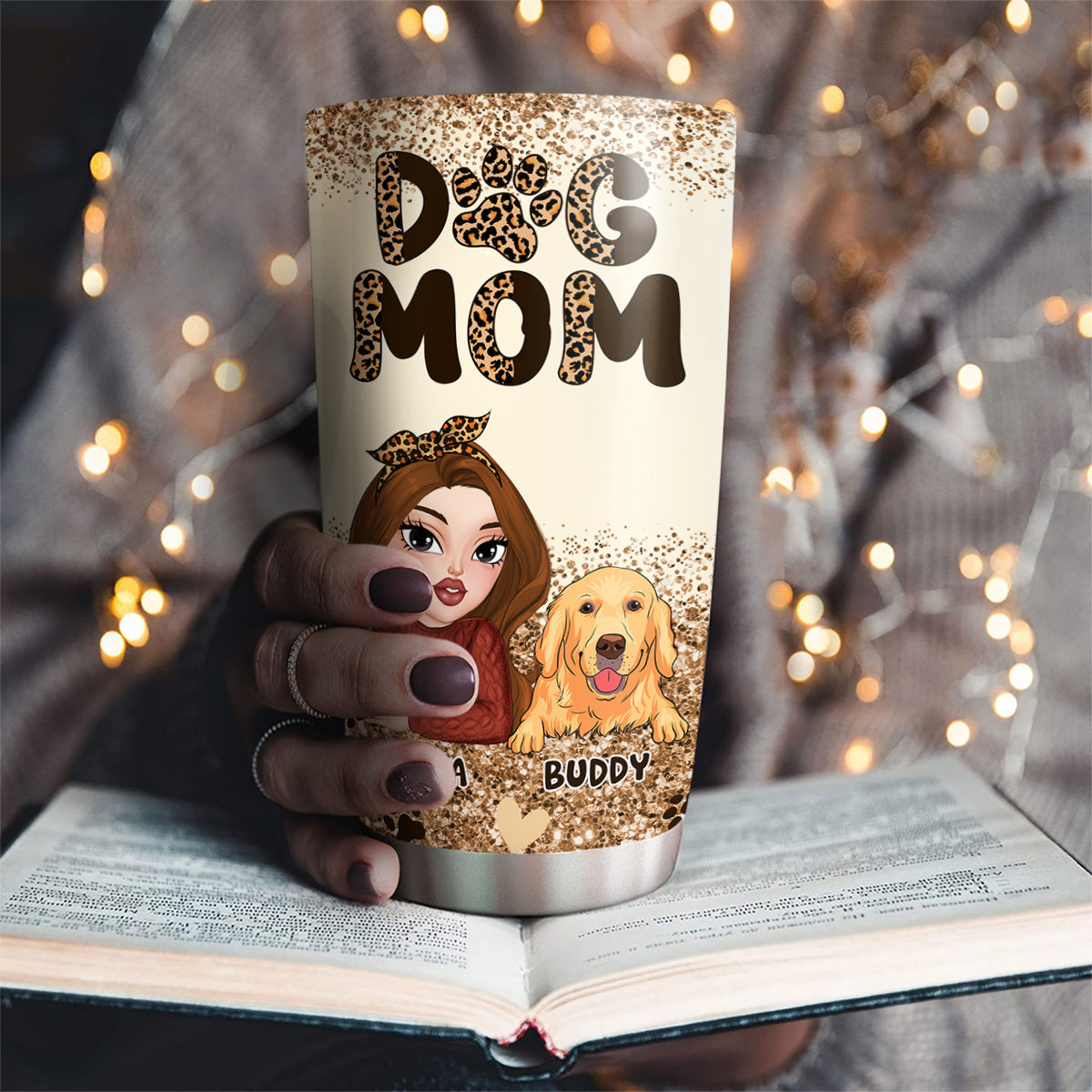 Best Dog Mom Forever - Personalized Custom 20oz Stainless Steel Tumbler with Thousands of Cool Designs
