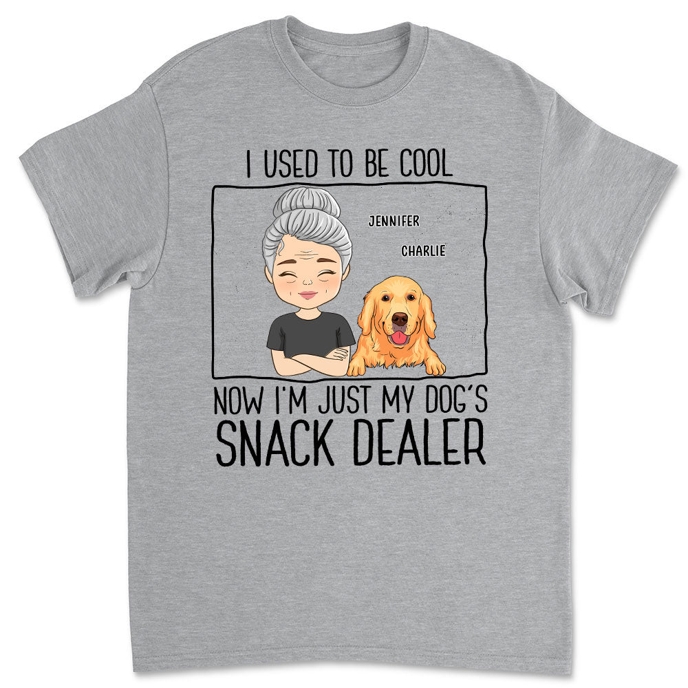 Just A Snack Dealer - Personalized Custom Unisex Heavy Cotton T-shirt for Pet Lovers