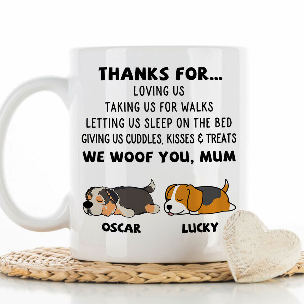 Thanks For Loving Me - Unique Personalized Custom Coffee Mug for Pet Lovers